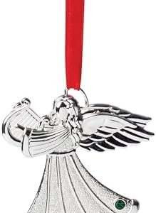 Lenox Jeweled Angel Ornament - Elegant Christmas Decoration for Collectors - Perfect for Holiday Gifting - Exquisite Det