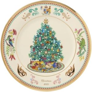 Lenox 2025 Trees Around The World Plate - New Zealand Christmas Dishware for Collectors and Holiday Decor